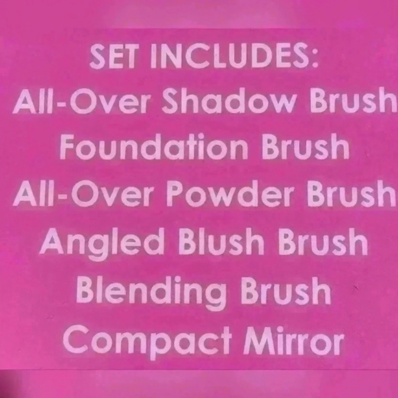 Margaret Joseph's "Fabulous Face" Irredencent Sparkle Makeup Brush 6 Piece Set - Picture 6 of 8